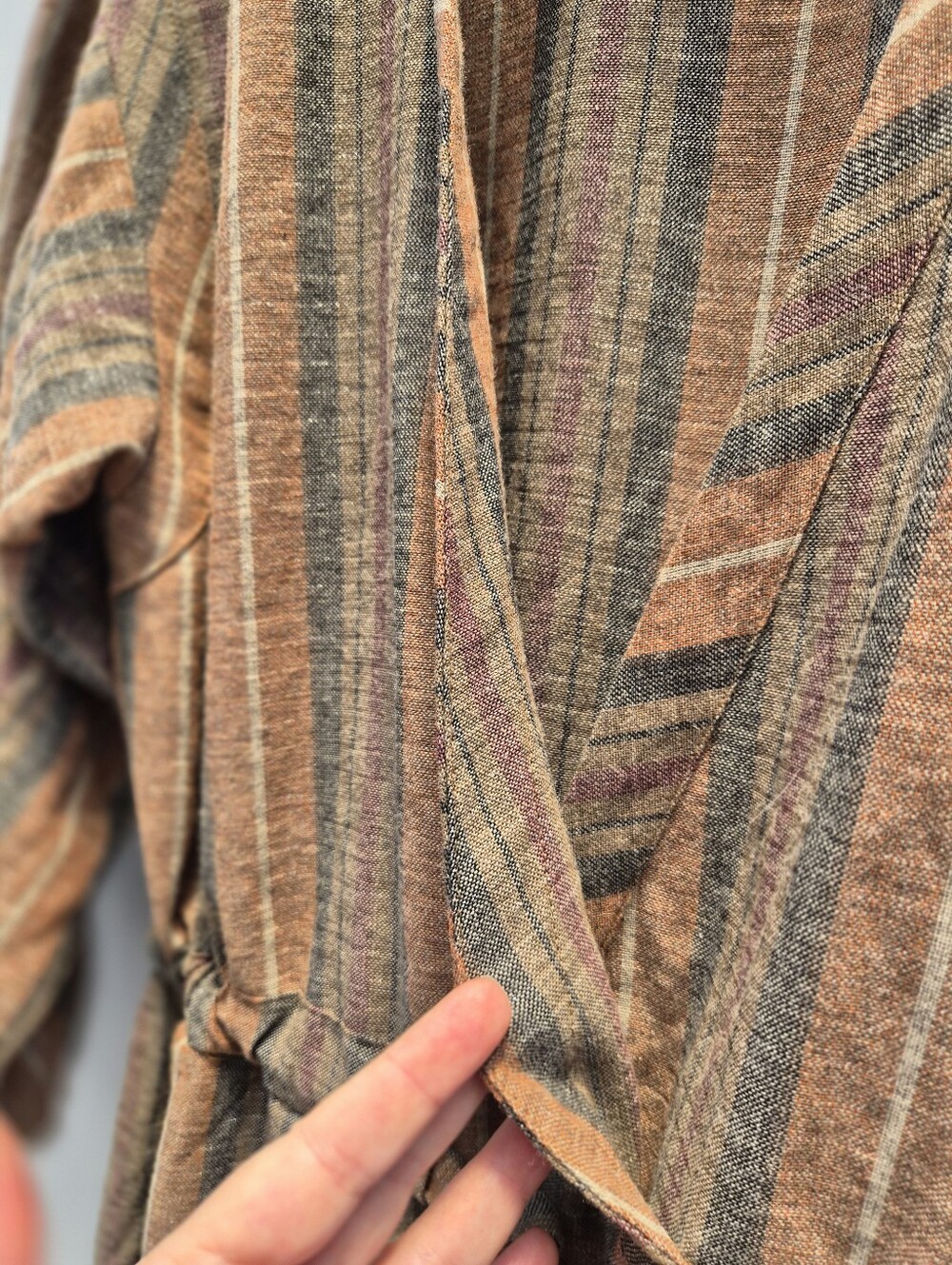 Free People Loveland Metallic Striped Jumpsuit M Excellent Whimsigoth 70s Boho - Picture 9 of 16